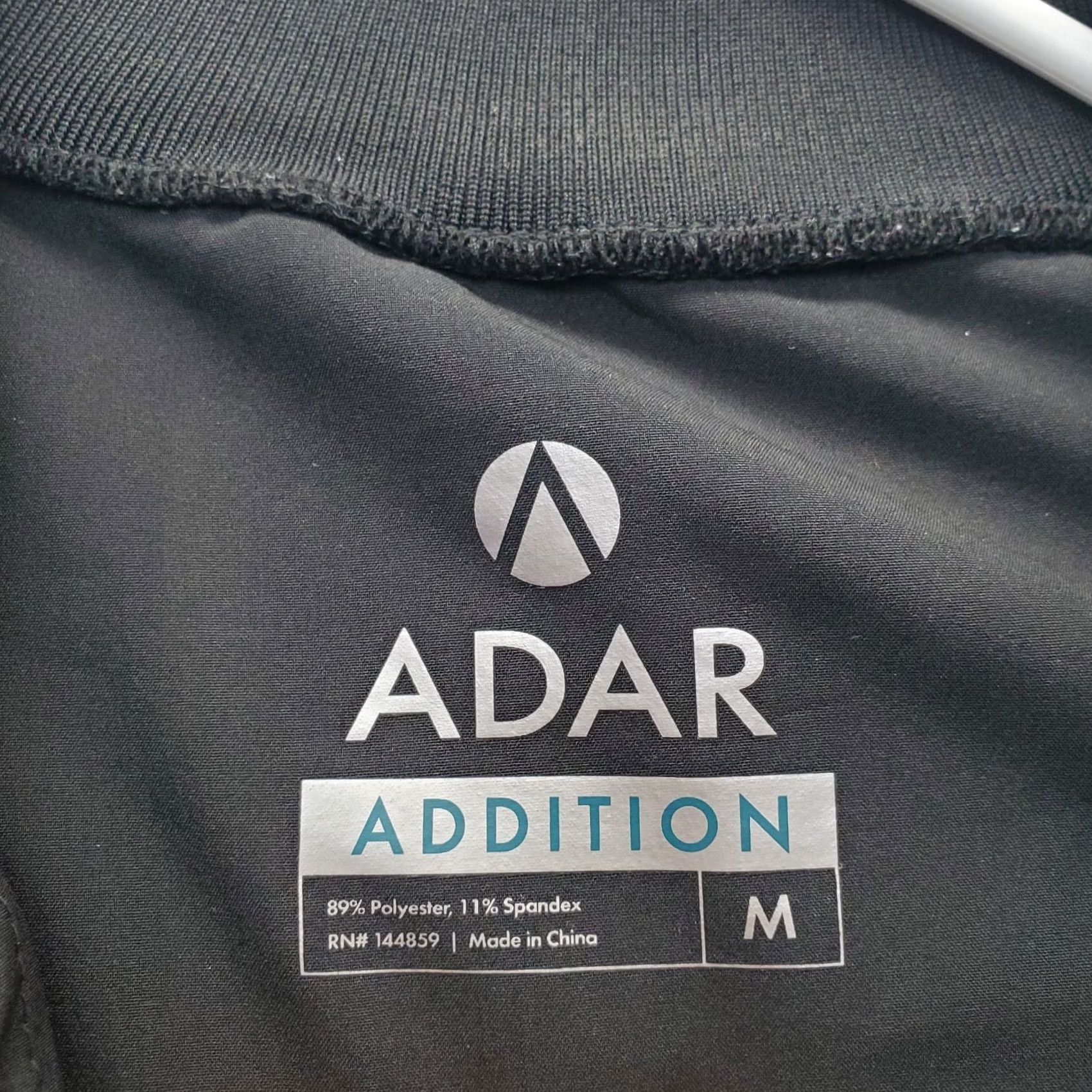 Vintage Adar Addition Bomber Jacket - Womens Medium Black Lined Formal Long Sleeve Zip Up Size M / US 6-8 / IT 42-44 - 7 Thumbnail