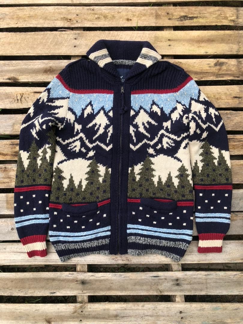 American Eagle Outfitters Archive🔥 American Eagle Zipper Knit Sweaters Size US S / EU 44-46 / 1 - 1 Thumbnail