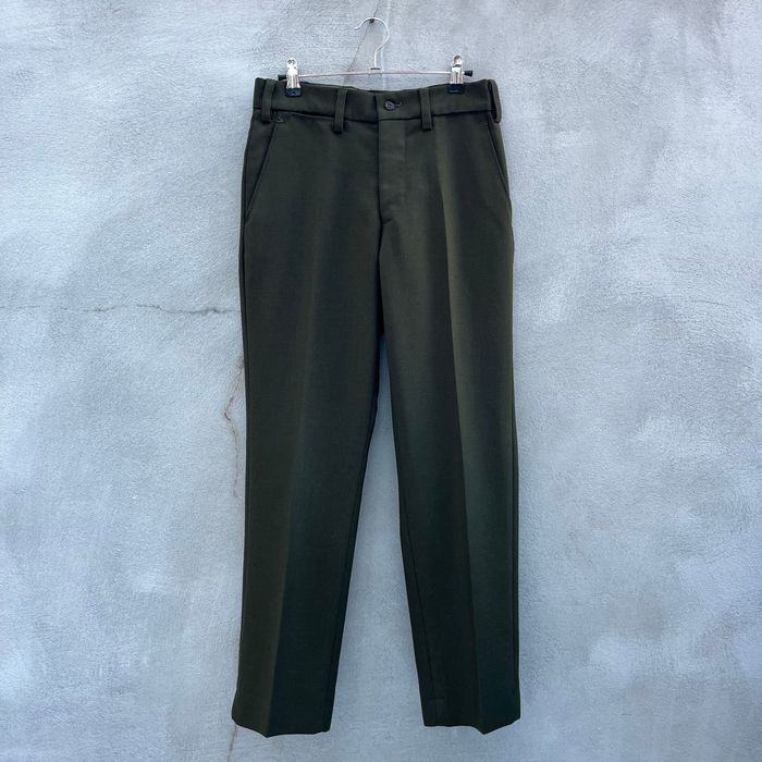 Military 70's Military Dark Green Wool Field Pants | Grailed