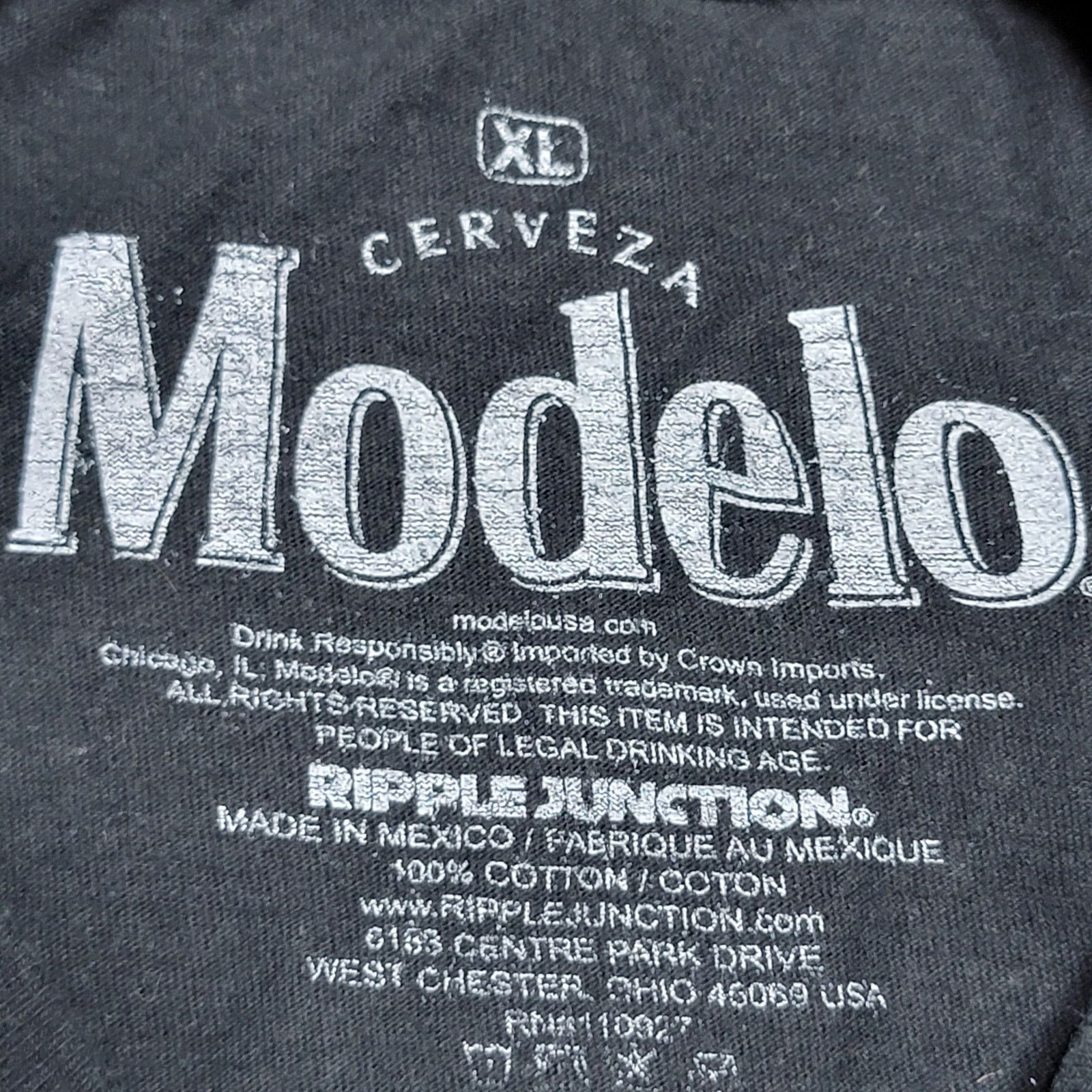 Other Modelo Black Unisex Tee (Ripple Junction) - Size XL Size US XL / EU 56 / 4 - 4 Thumbnail