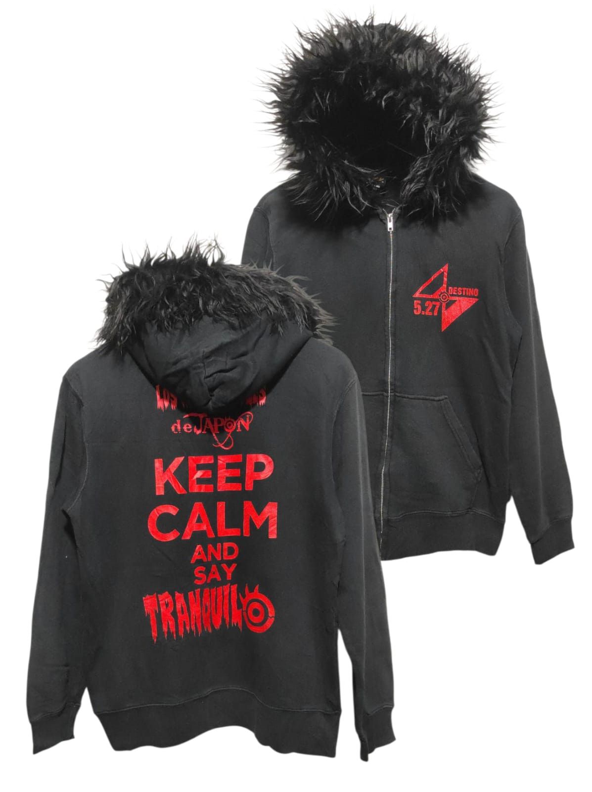 Japanese Brand New Japan Pro Wrestling zipper fur hoodie Size US M / EU 48-50 / 2 - 2 Thumbnail