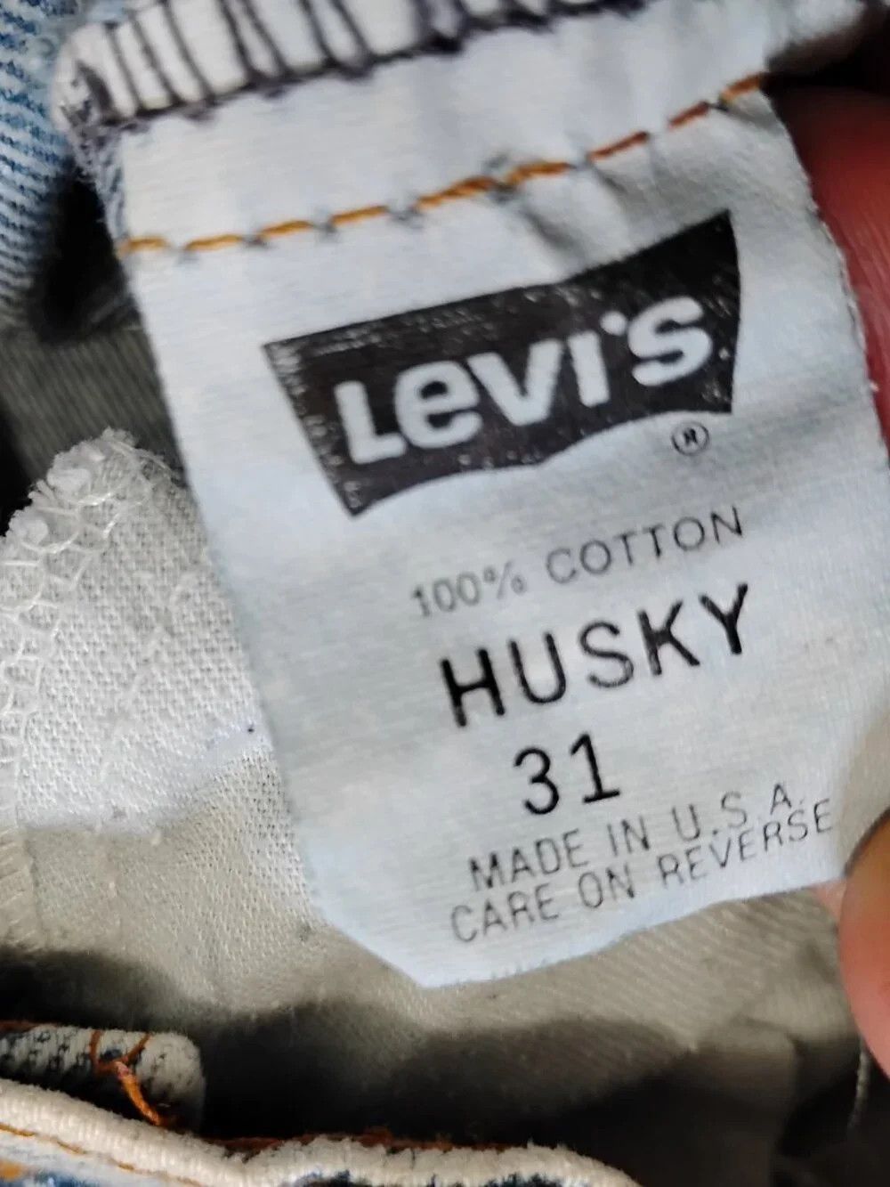 Levi's Vintage Levi's Acid Wash Denim Jeans Orange Tab Size US 31 - 5 Thumbnail