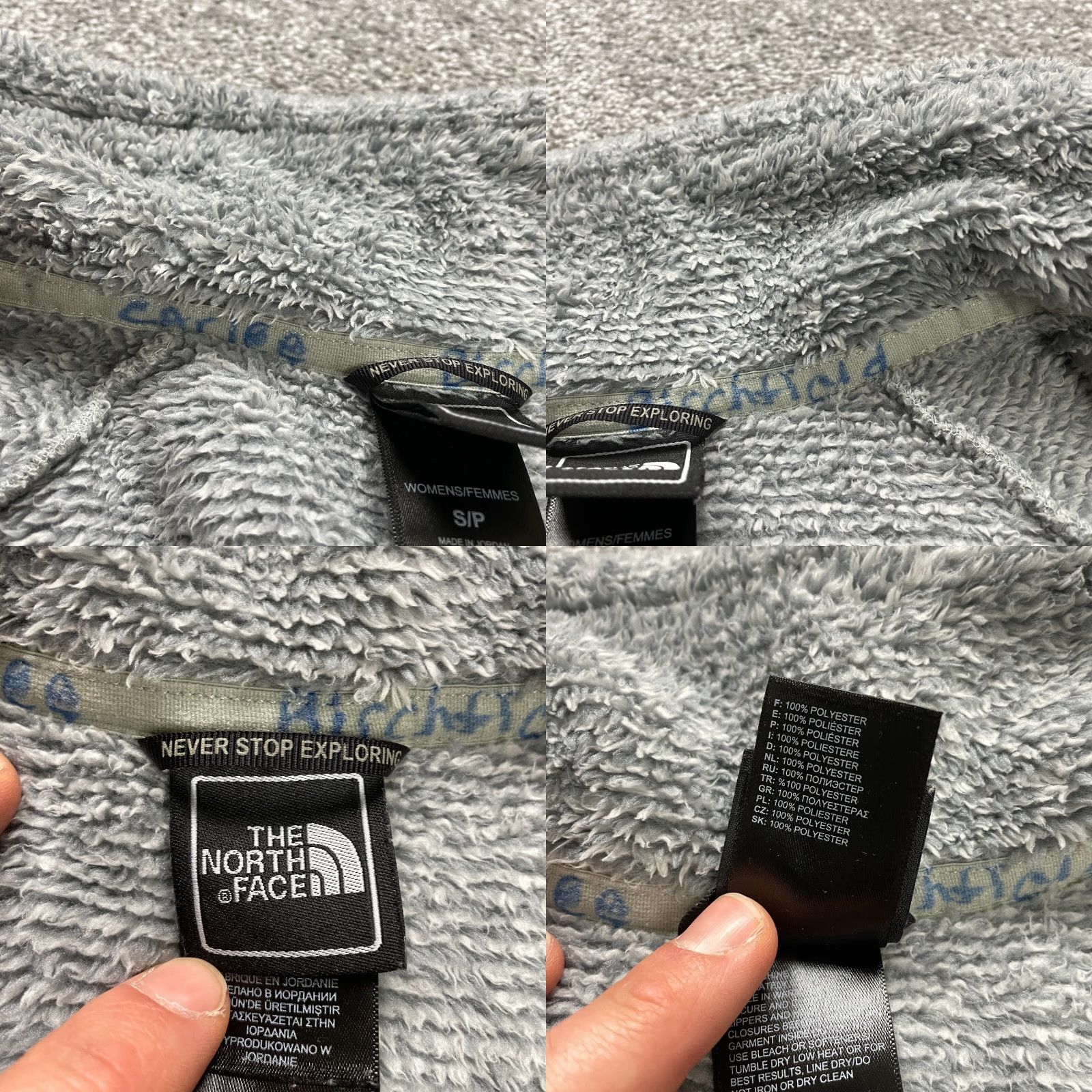 The North Face The North Face Jacket Womens Small Gray Fleece Full Zip Mock Neck Pocket Outdoor Size S / US 4 / IT 40 - 8 Thumbnail