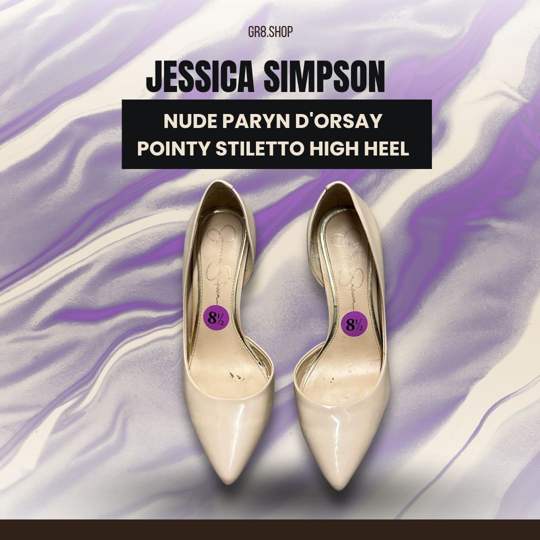 Jessica Simpson Jessica Simpson Nude Paryn DOrsay Pointy Toe Stiletto High H Size US 8.5 / IT 38.5 - 1 Thumbnail