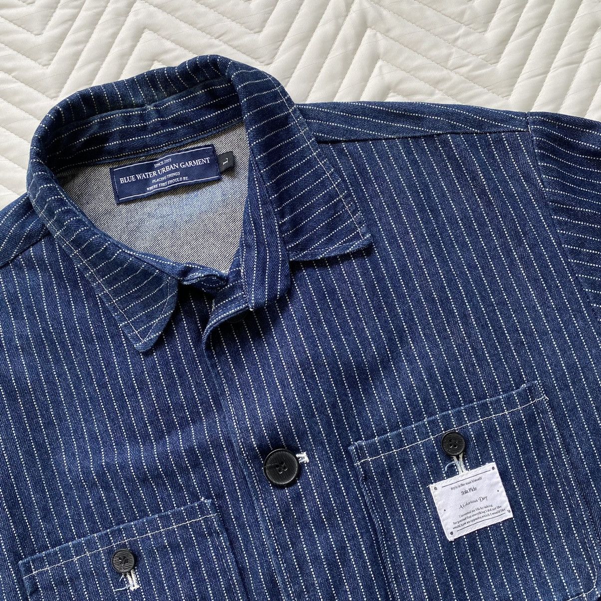 Vintage Wabash Chore Jacket By Blue Water Urban Garment Size US L / EU 52-54 / 3 - 6 Thumbnail