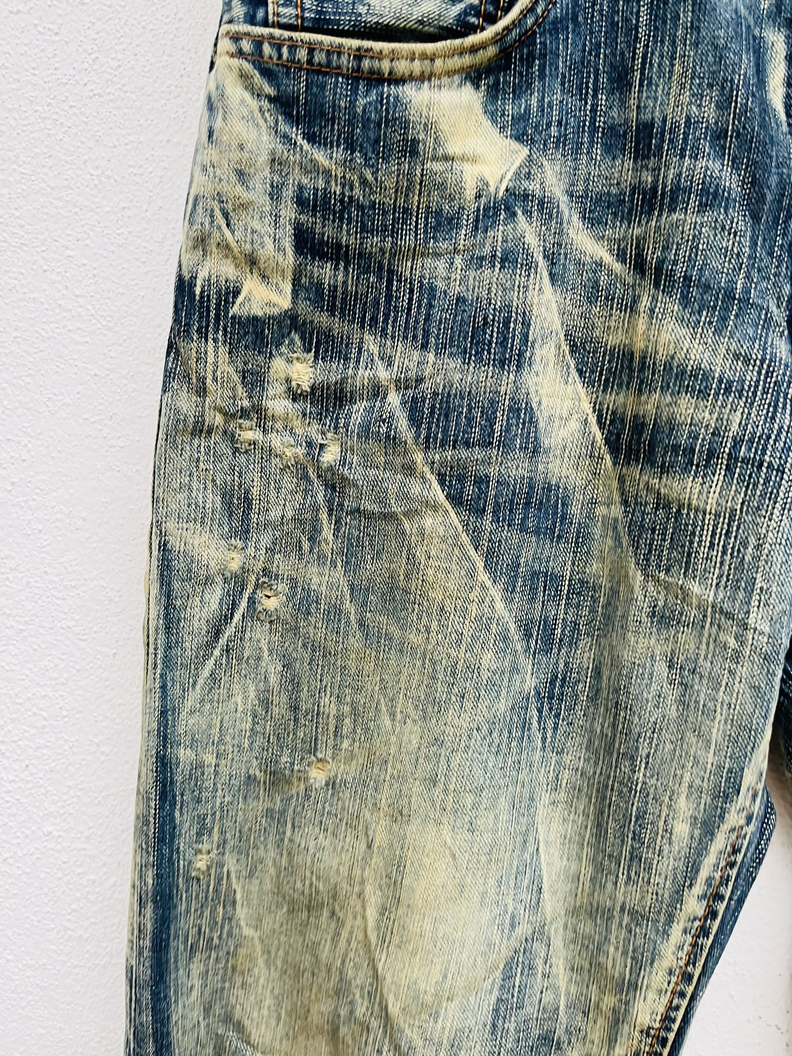 Edwin × Japanese Brand Vintage Edwin Exclusive XV Japanese Distressed Fashion Style Size US 31 - 7 Thumbnail