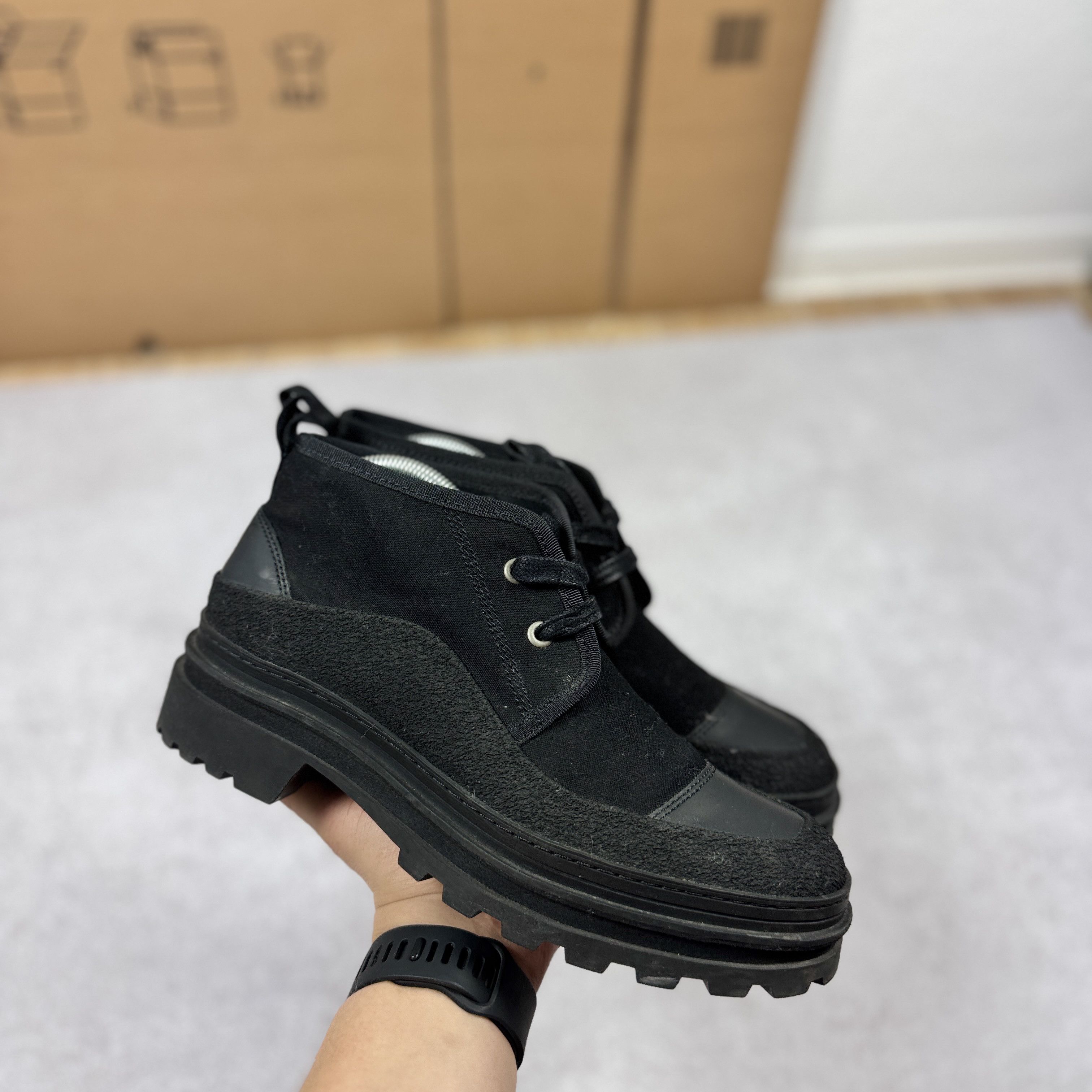A.P.C. New A.P.C. Rue Madame Paris Men Black Boots Size 40 Size US 7 / EU 40 - 2 Thumbnail