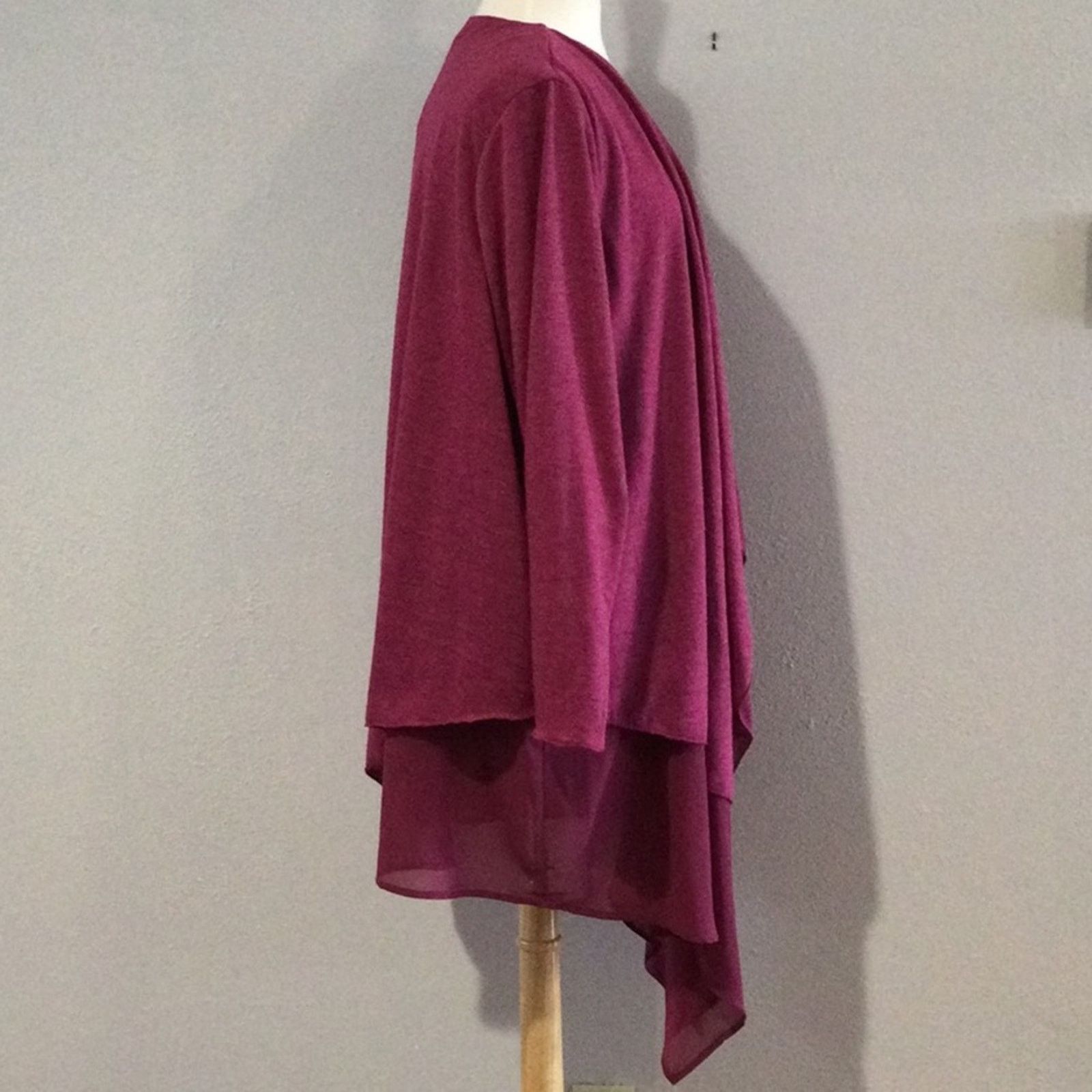 Other Gozzip Purple Long Sleeve Oversized Cardigan Jacket L NWT Size L / US 10 / IT 46 - 4 Thumbnail