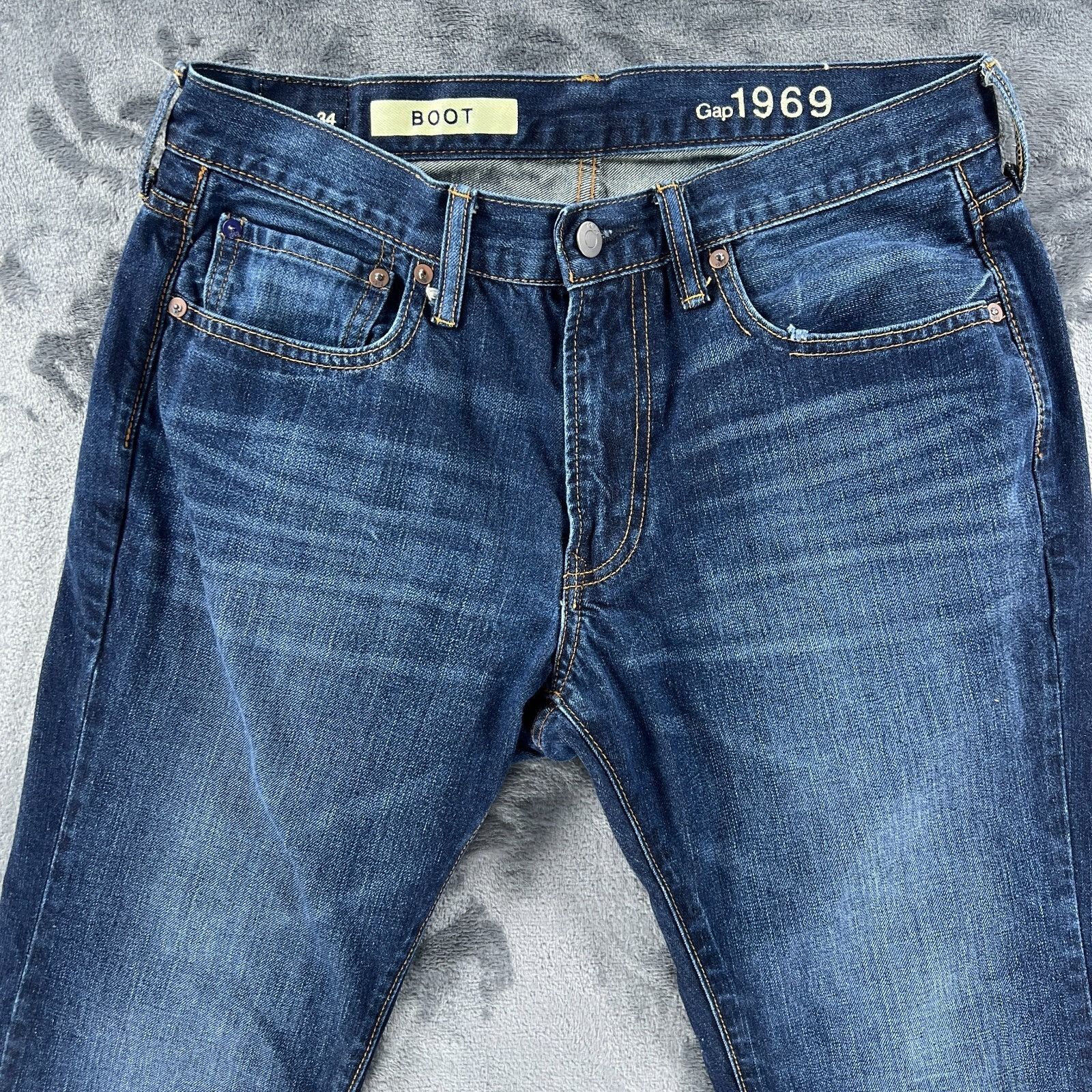 Gap Gap 1969 Jeans Men 32 x 32 Boot Cut Blue Denim Classic Vinta Size US 32 / EU 48 - 4 Thumbnail