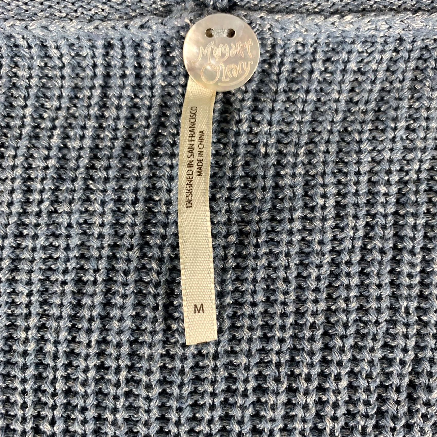 Vintage VINTAGE Margaret O'Leary Sweater Knit Womens Medium Single Button 3/4 Sleeve Size M / US 6-8 / IT 42-44 - 3 Thumbnail