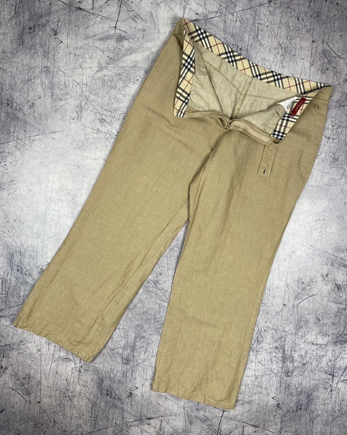 Burberry × Vintage Vintage 90s Burberry Nova Check Pants Size 38" / US 16 / IT 52 - 6 Thumbnail