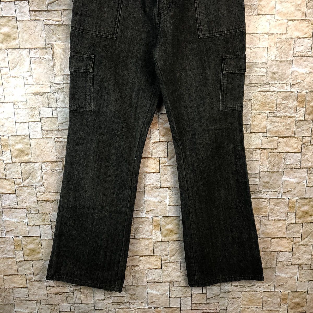 Japanese Brand Style Basic Black vintage Cargo casual Pants #A1141 Size 26" / US 2 / IT 38 - 3 Thumbnail
