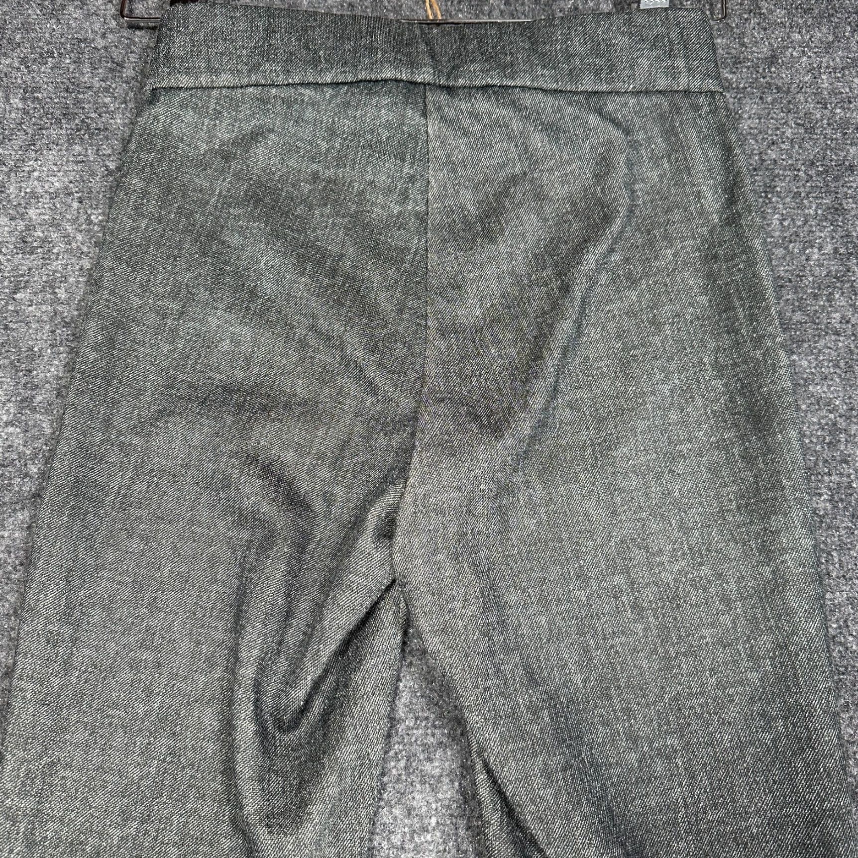 Alice + Olivia Alice + Olivia Pants Womens 2 Gray Cotton Blend Zip Fly Tapered Leg Size 26" / US 2 / IT 38 - 7 Thumbnail