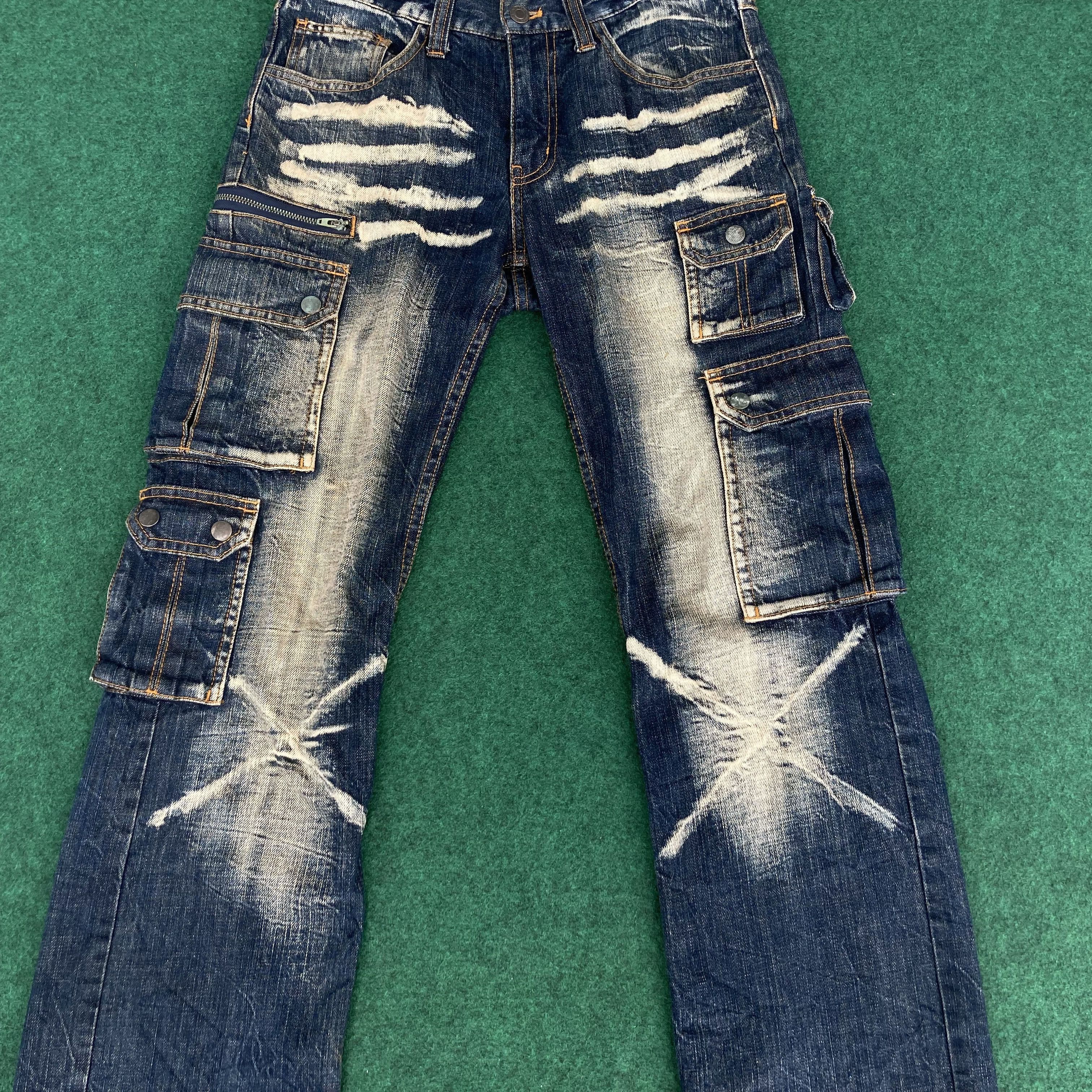 Japanese Brand Vtg Front Pocket Trouser Size 30 Punk Style Streetwear Jeans Size US 30 / EU 46 - 4 Thumbnail