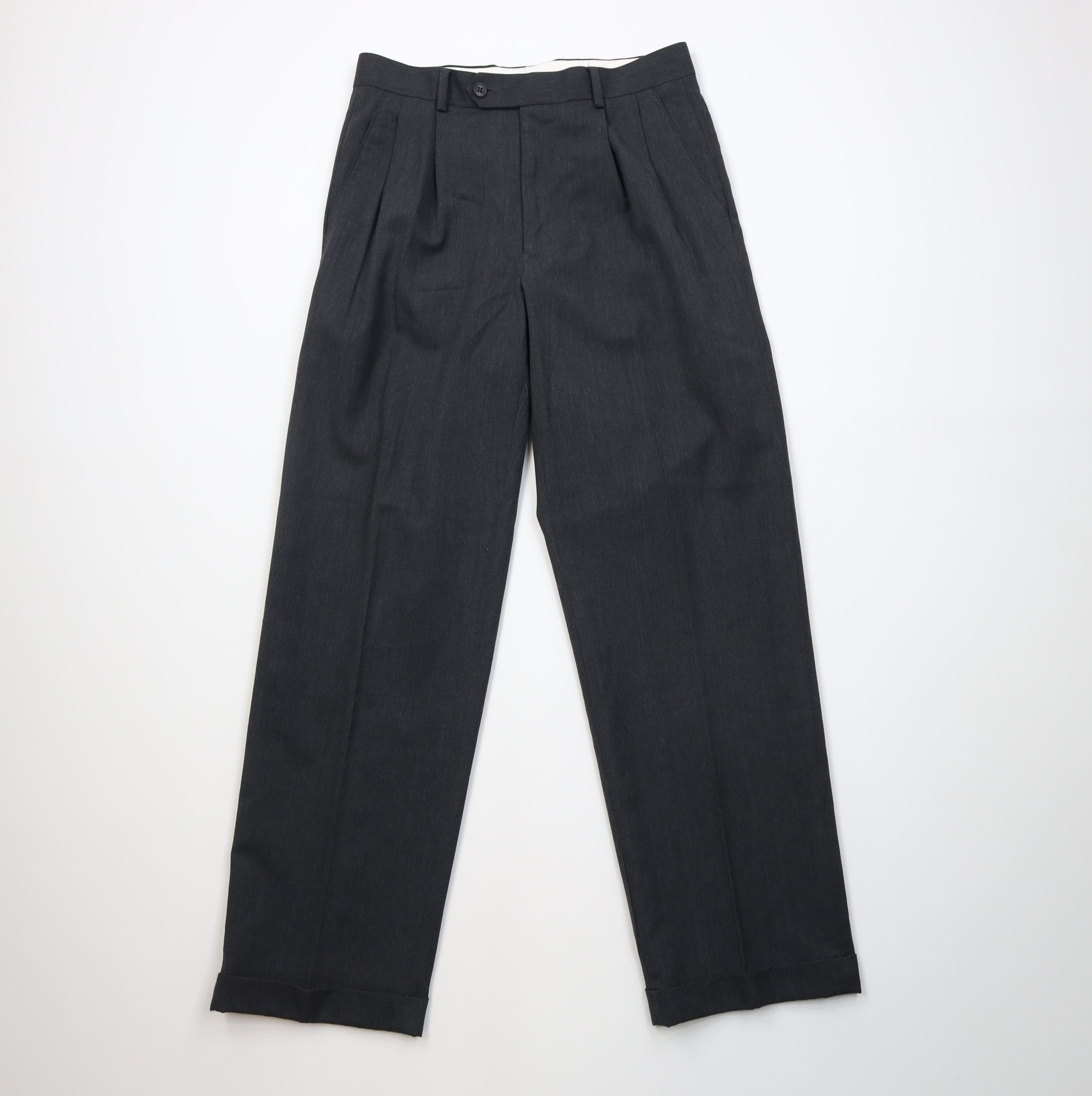 Vintage Vintage 90s Streetwear Blend Knit Wide Leg Chino Pants Gray Size US 30 / EU 46 - 1 Thumbnail