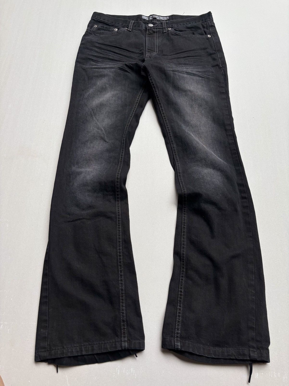 Japanese Brand John lawrence sullivan lace up flare jeans Size US 30 / EU 46 - 1 Thumbnail