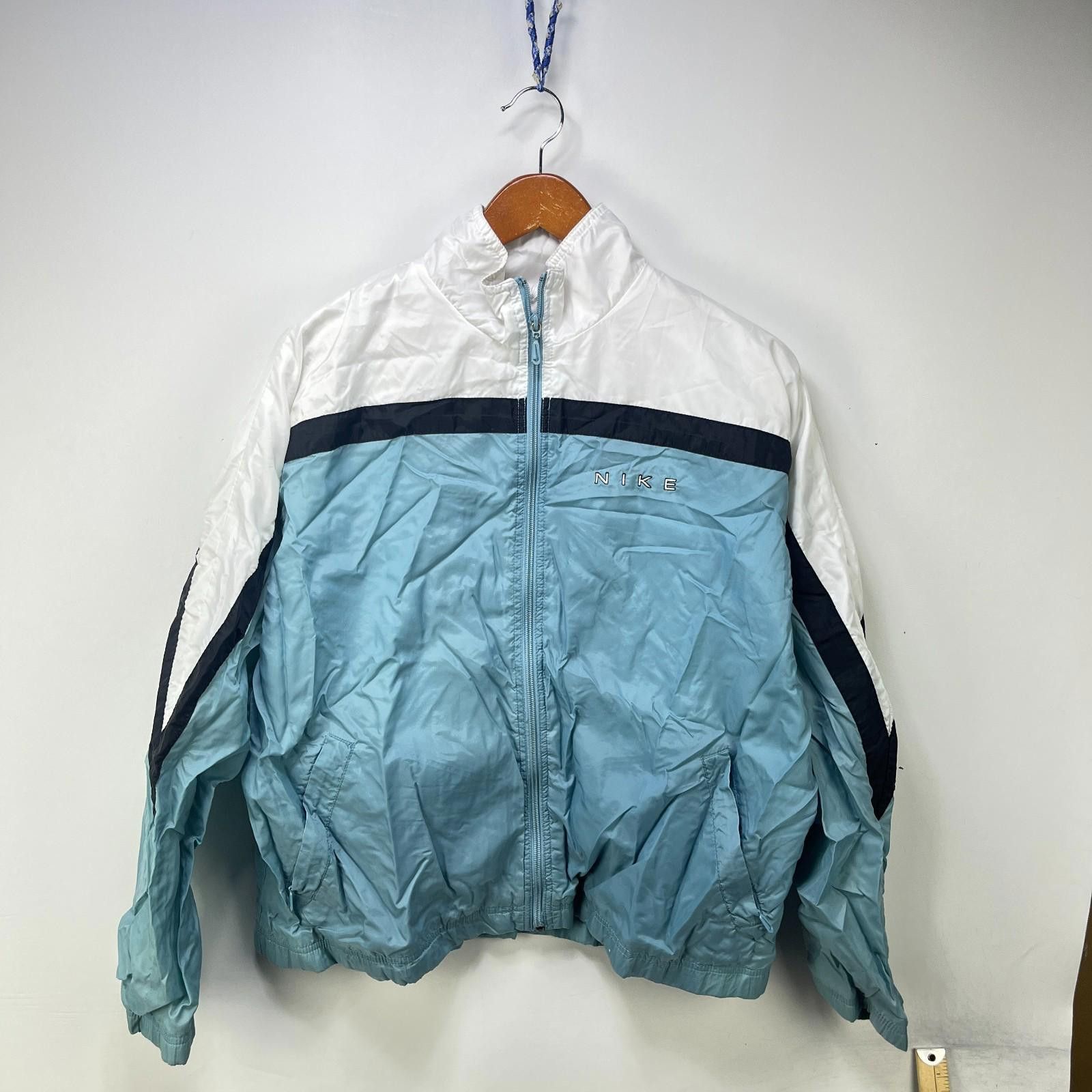 Nike Vintage 90s Nike Swoosh Windbreaker Jacket Youth XL Size US XL / EU 56 / 4 - 3 Thumbnail