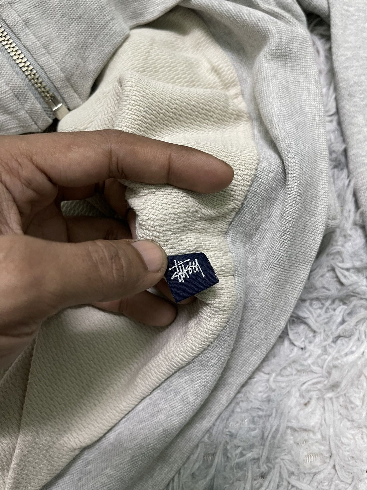 Stussy 2000s STUSSY JAPAN HOODIE ZIP UP SIMPLE DESIGN DISTRESSED Size US L / EU 52-54 / 3 - 12 Thumbnail