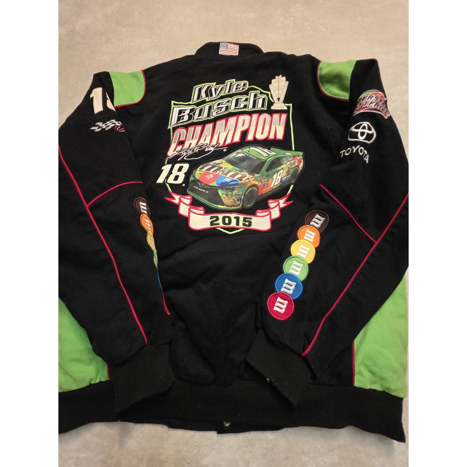 Champion Vintage Nascar Racing 2015 Kyle Busch Champion M&M's Candy Size US XL / EU 56 / 4 - 11 Thumbnail