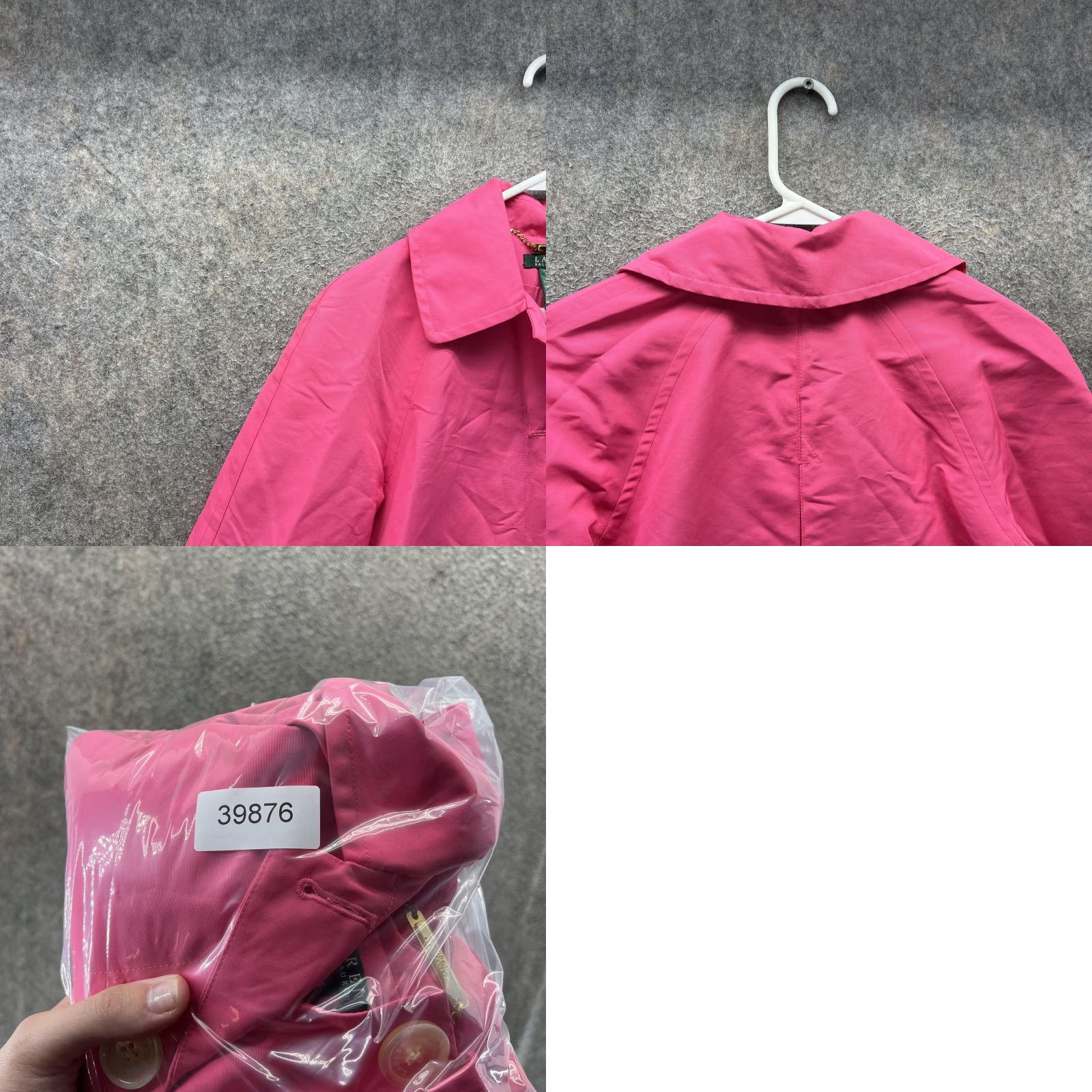 Ralph Lauren Lauren Ralph Lauren Jacket Womens Small Pink Button Front Short Swing Coat Size 28" / US 6 / IT 42 - 8 Thumbnail
