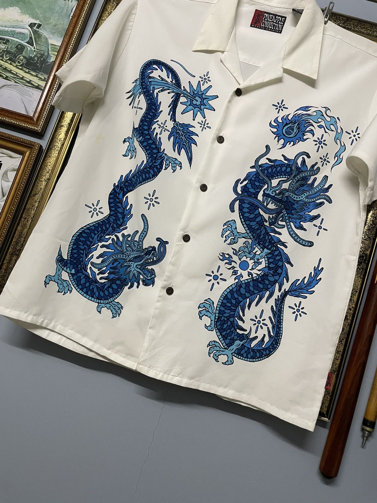Designer × Japanese Brand × Vintage Vintage 1990s Japan PineApple Connection Mystic Skull Shirt Size US L / EU 52-54 / 3 - 3 Thumbnail