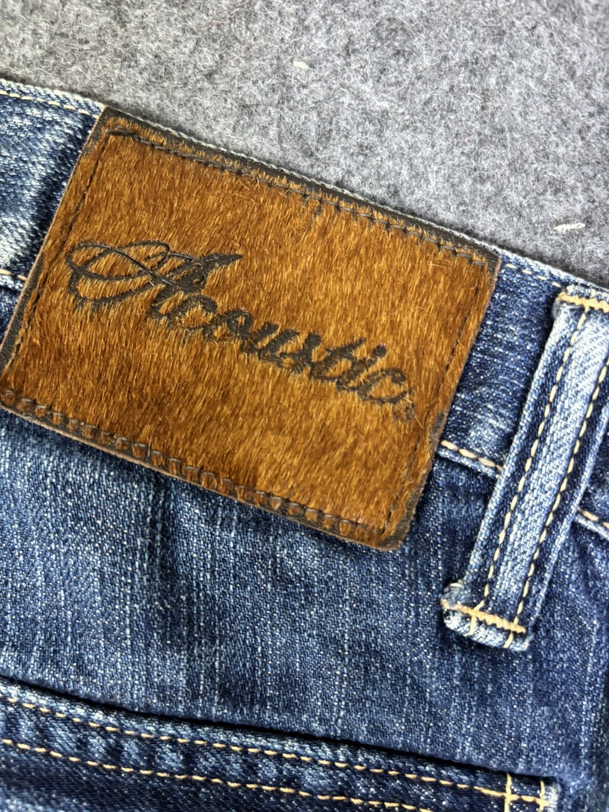 Japanese Brand Vtg Acoustic Okayama Street Beautiful Fades Bush Denim K163 Size US 28 / EU 44 - 17 Thumbnail