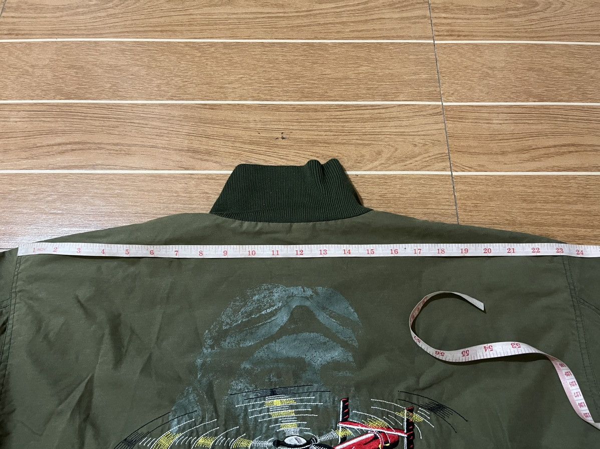 Alpha Industries Vintage Breitling Aviation Pained Waxed Bomber Jacket Size US L / EU 52-54 / 3 - 24 Thumbnail