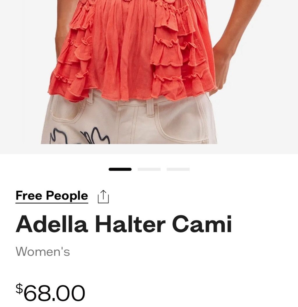 Free People Women's Free People Top S/P Orange Size S / US 4 / IT 40 - 17 Thumbnail