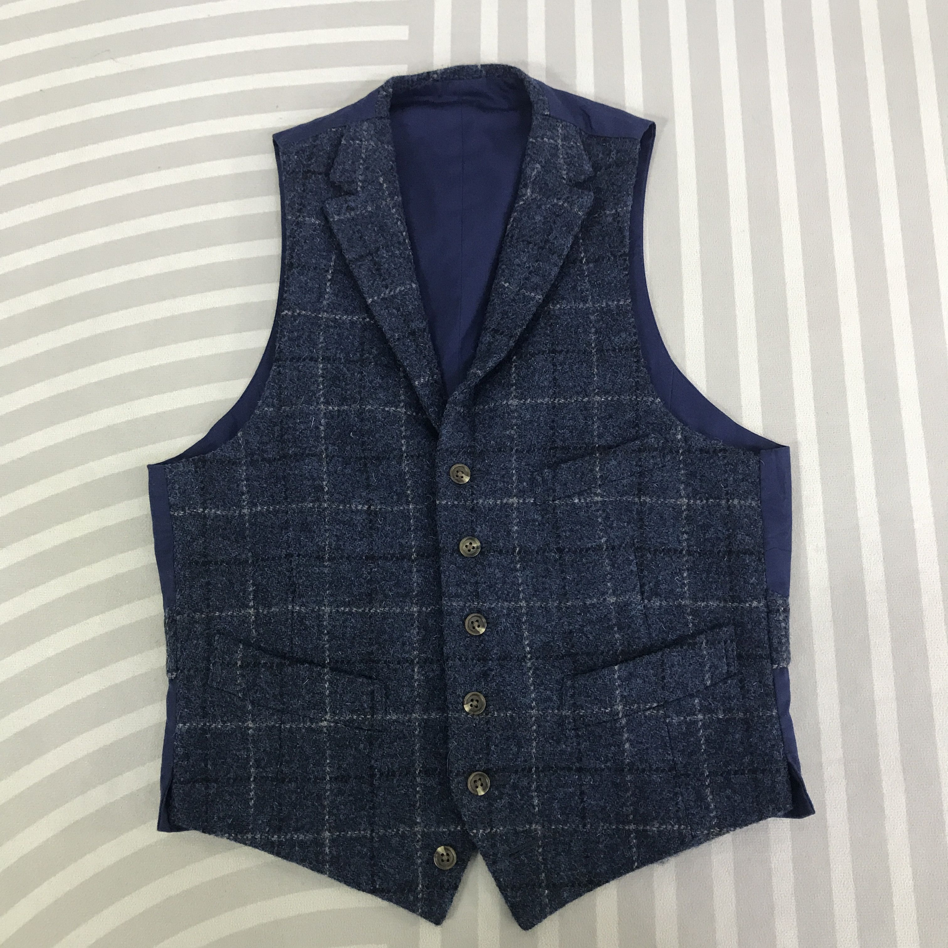 Vintage Harris Tweed Wool Vest K108B10