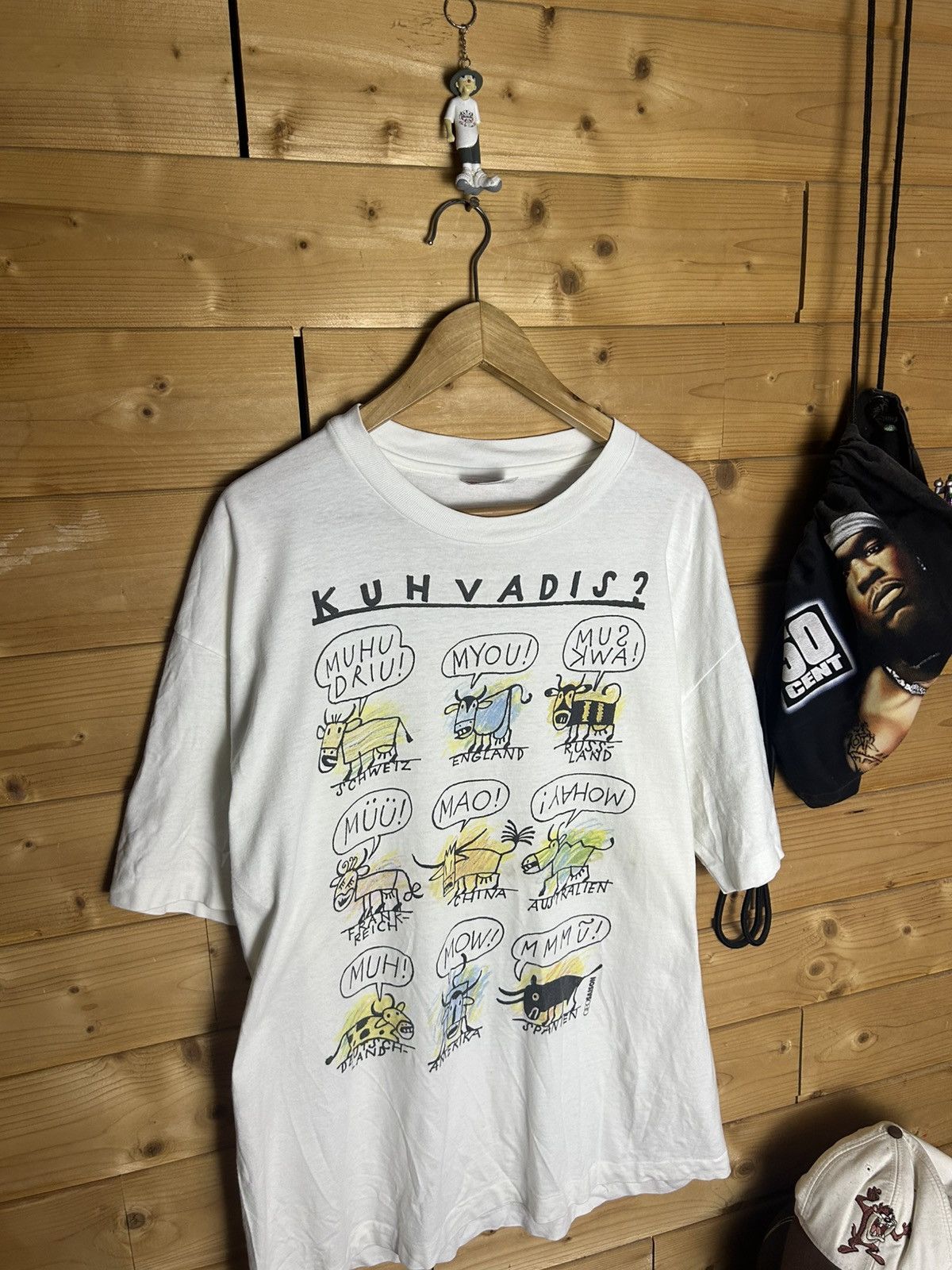 Vintage Vintage 90s Kuhvadis single stitch t shirt Size US XL / EU 56 / 4 - 3 Thumbnail