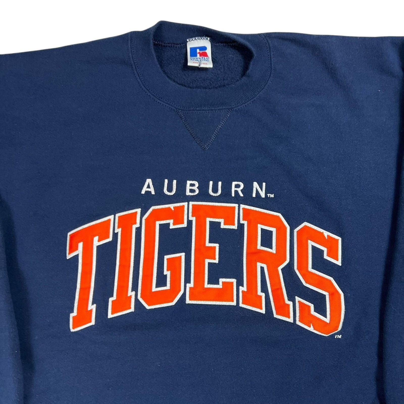 Russell Athletic × Vintage 1990s Russell Athletic Auburn University Tigers crewneck Size US L / EU 52-54 / 3 - 2 Thumbnail
