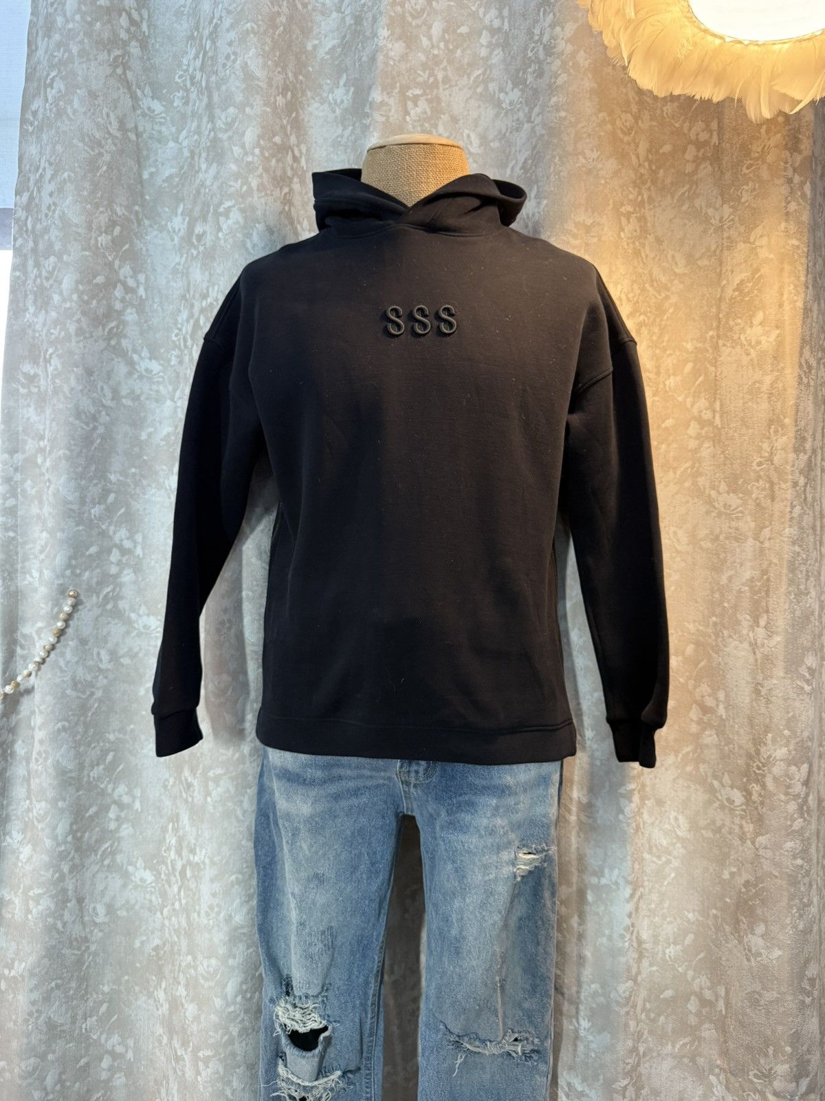 Other Black “$$$” Zip-Side Hoodie – Size Small Size US S / EU 44-46 / 1 - 2 Thumbnail