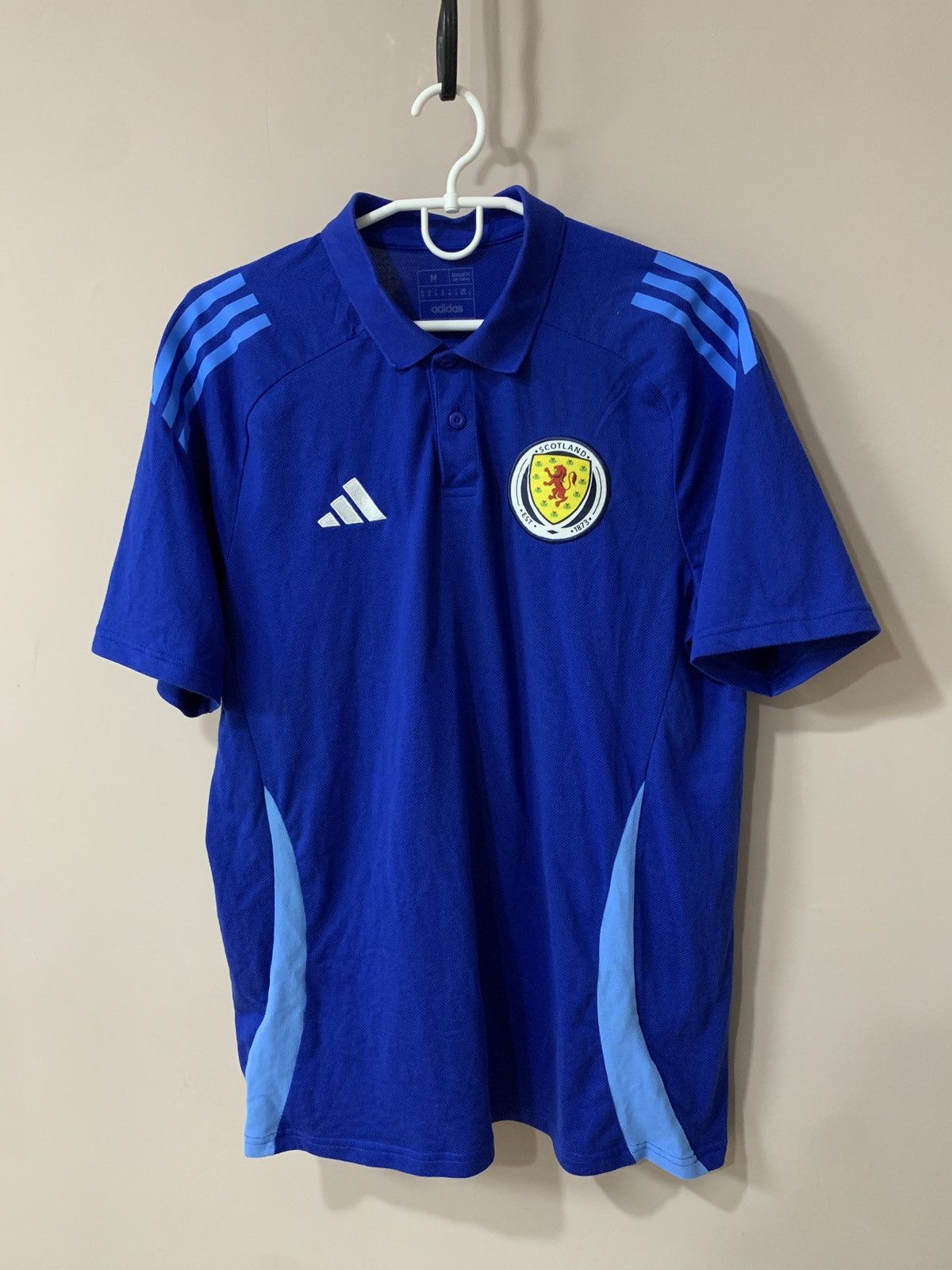 Adidas Scotland 22/23 Training Football Polo Shirt Adidas Soccer M Size US M / EU 48-50 / 2 - 1 Thumbnail