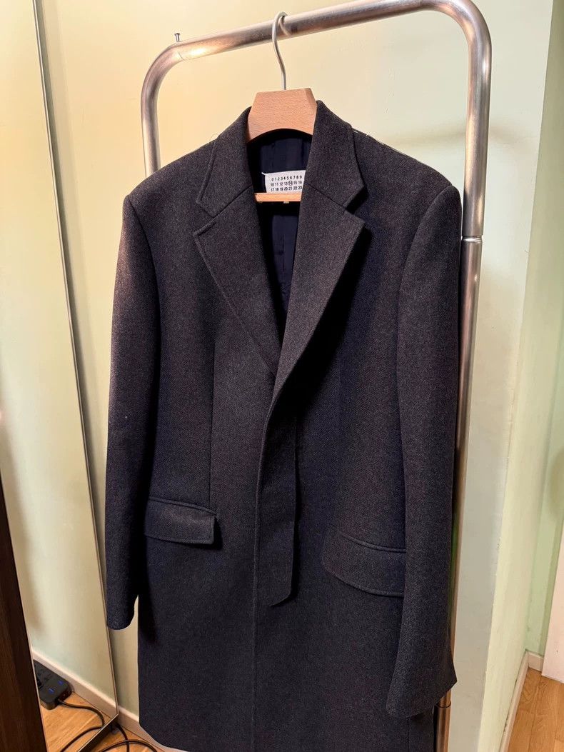 Maison Margiela Maison Margiela Gray wool twill coat 2504-Nextarrow Size US M / EU 48-50 / 2 - 1 Thumbnail