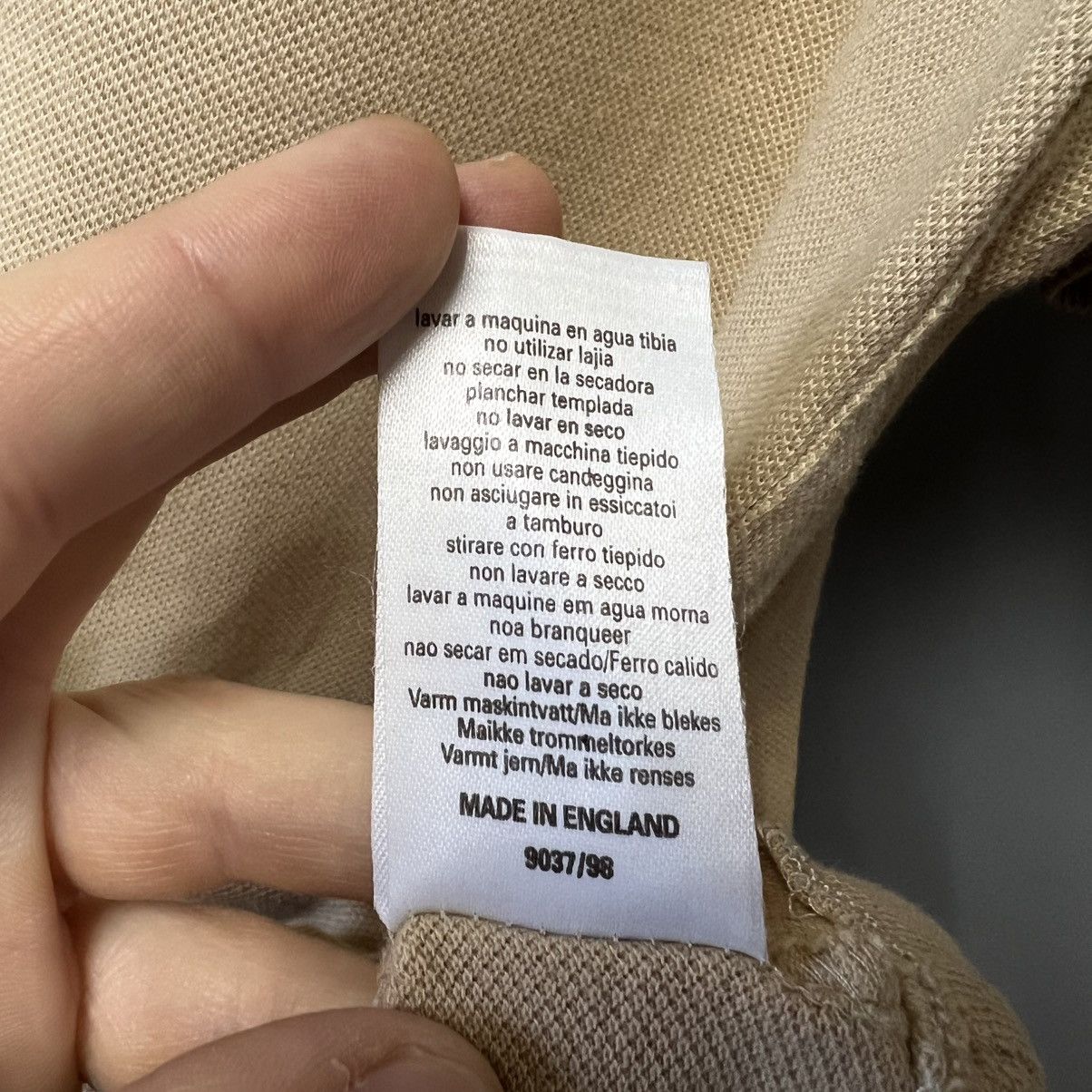 Burberry × Vintage Vintage Burberrys Polo Shirt 90s beige Size US S / EU 44-46 / 1 - 13 Thumbnail