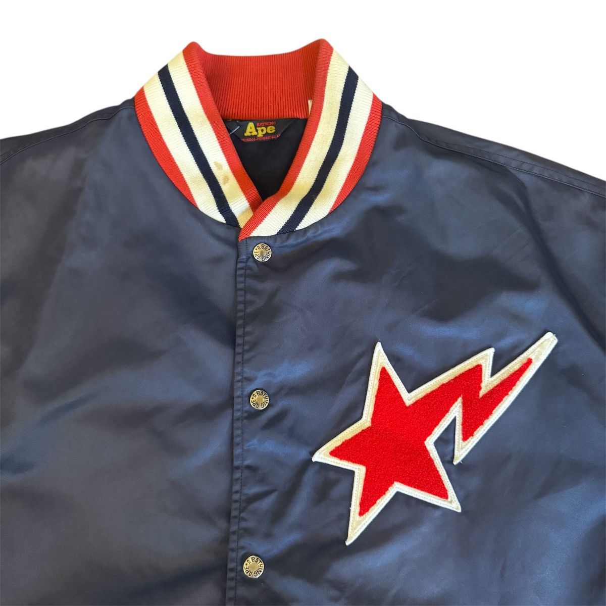 Bape Vintage BAPE Sta Carpet Logo Varsity Jackets Size US XL / EU 56 / 4 - 2 Thumbnail