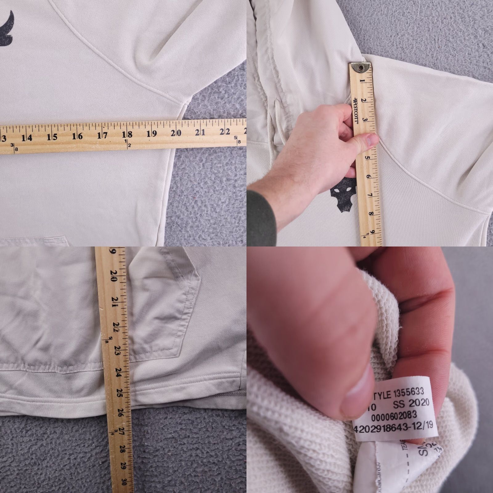 Under Armour Under Armour Hoodie Mens Small White Project Rock Ivory 1355633 Size US S / EU 44-46 / 1 - 8 Thumbnail