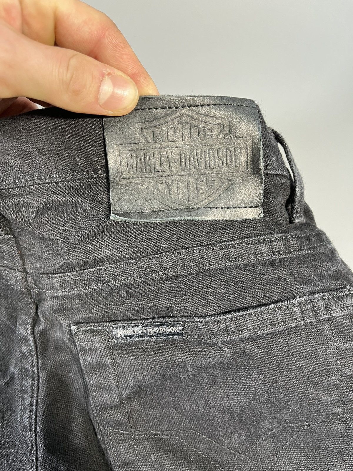 Harley Davidson Black Harley Davidson Motorcycle Jeans Size 30" / US 8 / IT 44 - 6 Thumbnail