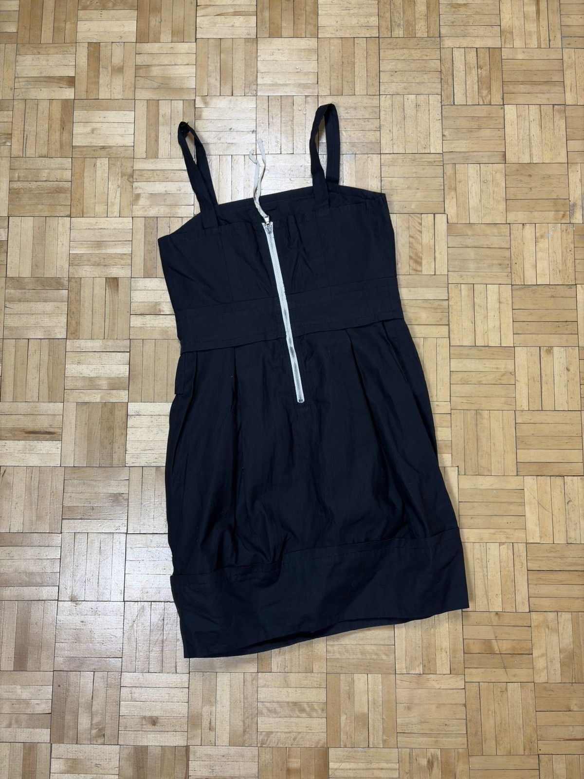 Marc Jacobs Marc by Marc Jacobs Black Cotton Bow Tie Short Black Dress Size M / US 6-8 / IT 42-44 - 2 Thumbnail