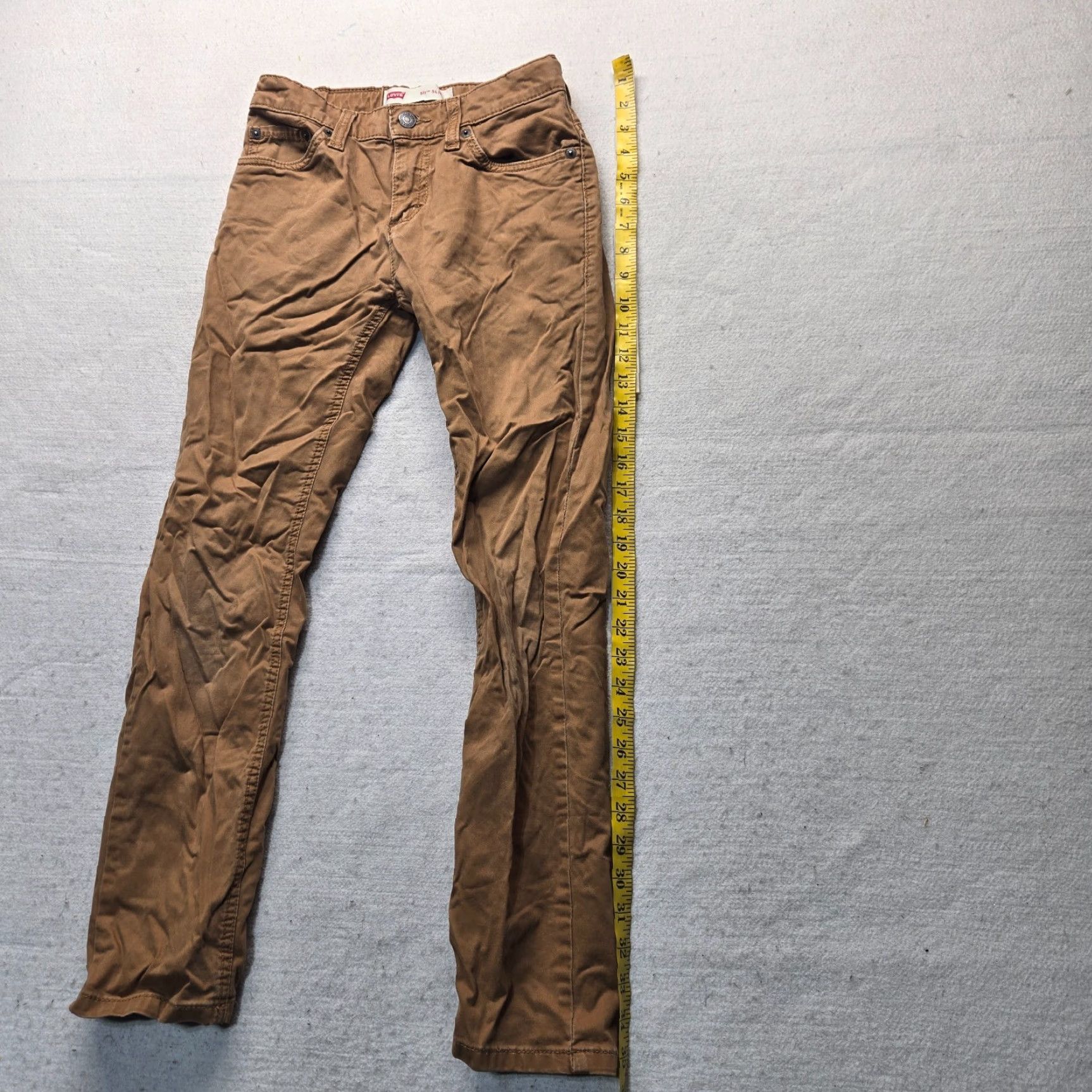 Levi's Levi's Chino Pants Solid Brown Regular Adult Women's 12 26W 26L Brown Chino Pants 502 Womens Size 34" / US 12 / IT 48 - 7 Thumbnail