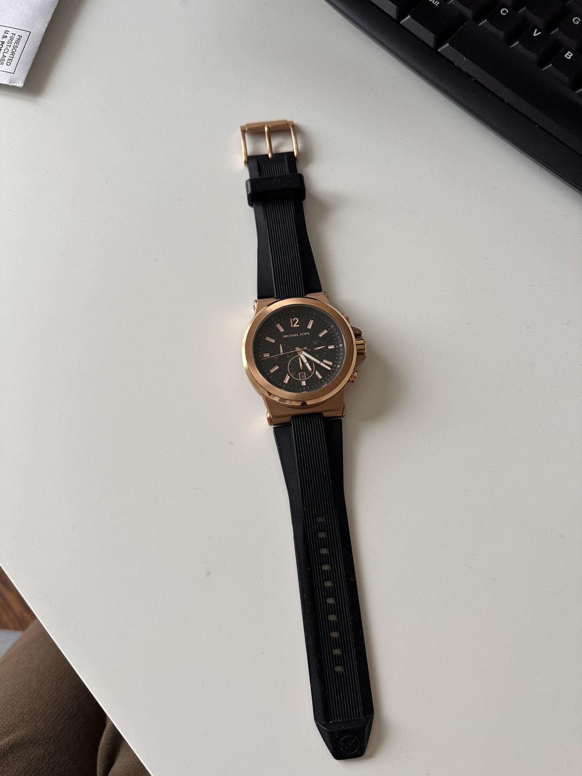 Michael Kors Michael Kors Rose Gold Watch Size ONE SIZE - 3 Thumbnail