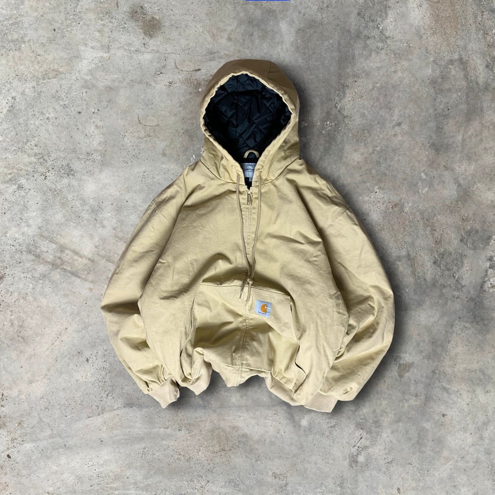 Carhartt Carhartt Detroit Work Wear Hooded Jacket Jacke beige Senf Size US L / EU 52-54 / 3 - 1 Thumbnail