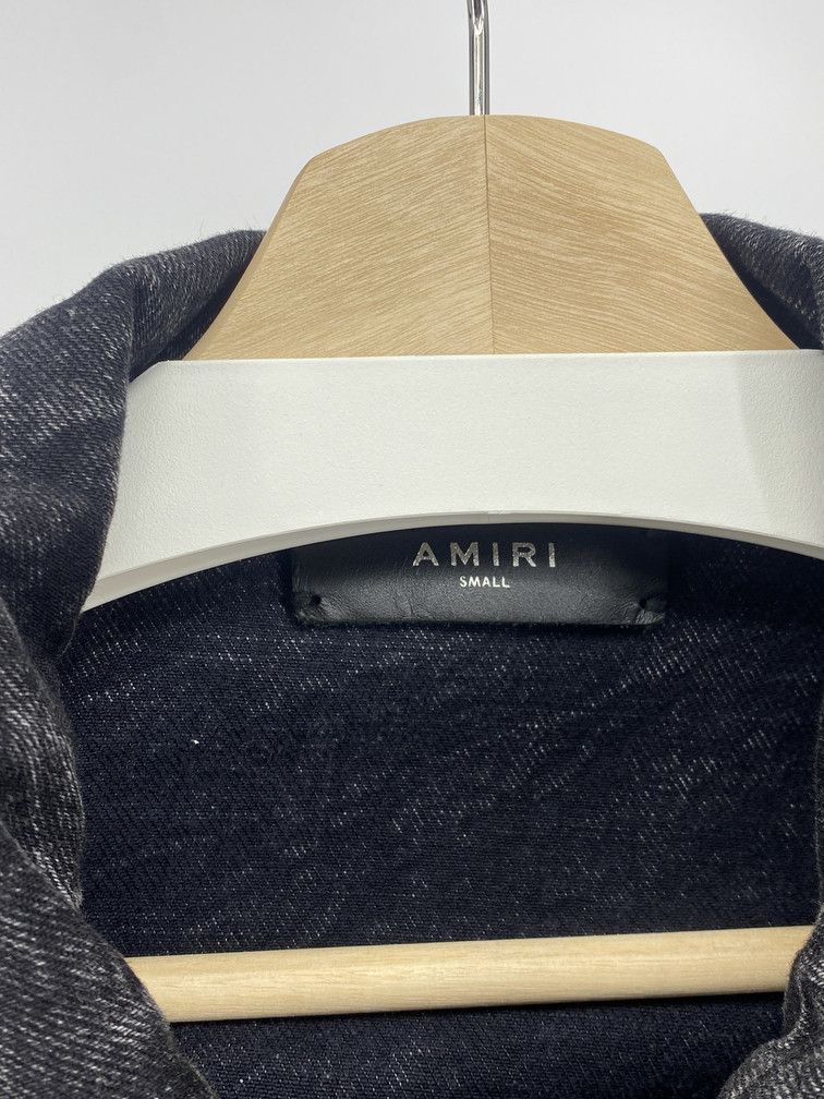 Amiri Acid Wash Black Denim Jacket Size US S / EU 44-46 / 1 - 3 Thumbnail