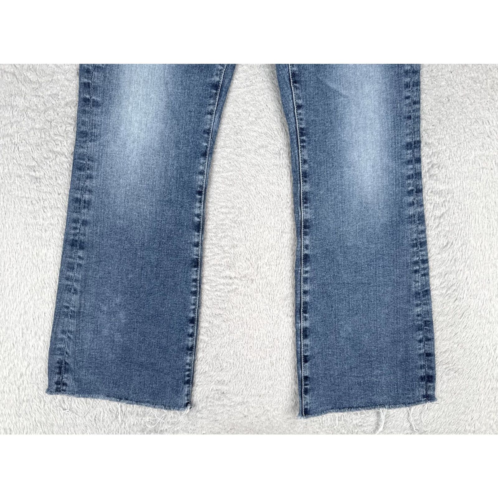 Vintage AG Adriano Goldschmied Bootcut Jeans Womens 28 Blue Wash Mid Rise Stretch Denim 5-Pocket USA Size 28" / US 6 / IT 42 - 2 Thumbnail