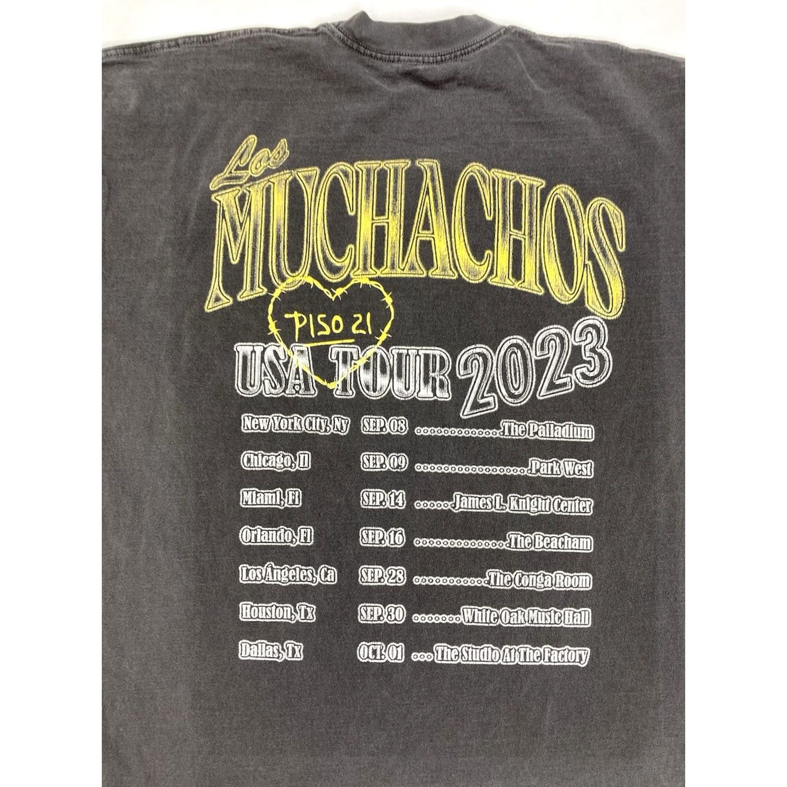 American Apparel VINTAGE Los Muchachos USA Tour 2023 Graphic T-shirt Men XL Music Gray Cotton Crew Neck Short Sleeve Logo T-Shirt 100% AUTHENTIC Mens Size US XL / EU 56 / 4 - 4 Thumbnail
