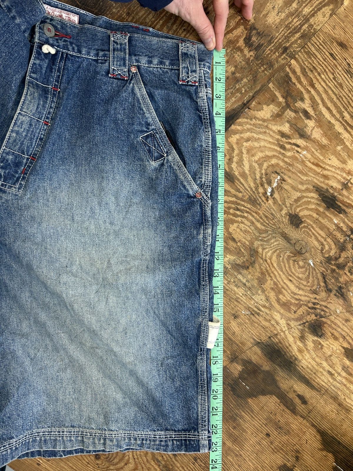 Ecko Unltd. × Marc Ecko × Vintage Vintage Y2K Ecko denim carpenter jean shorts Large 36” Size US 36 / EU 52 - 11 Thumbnail