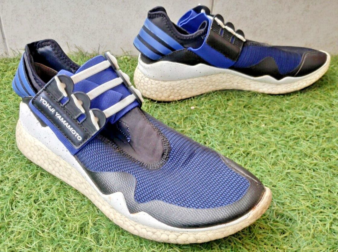 Adidas × Y-3 Adidas Y-3 Retro Boost Black Electric Blue Yohji Yamamoto Size US 8.5 / EU 41-42 - 1 Thumbnail
