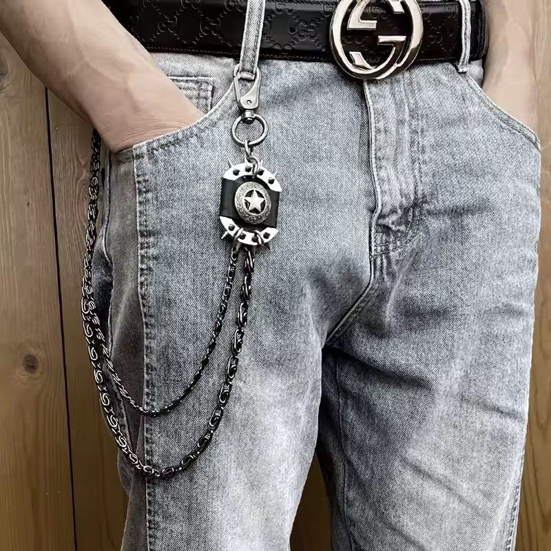 Japanese Brand Motorcycle KeyChain Jean Biker Wallet Belt Chain Charms Size ONE SIZE - 2 Thumbnail