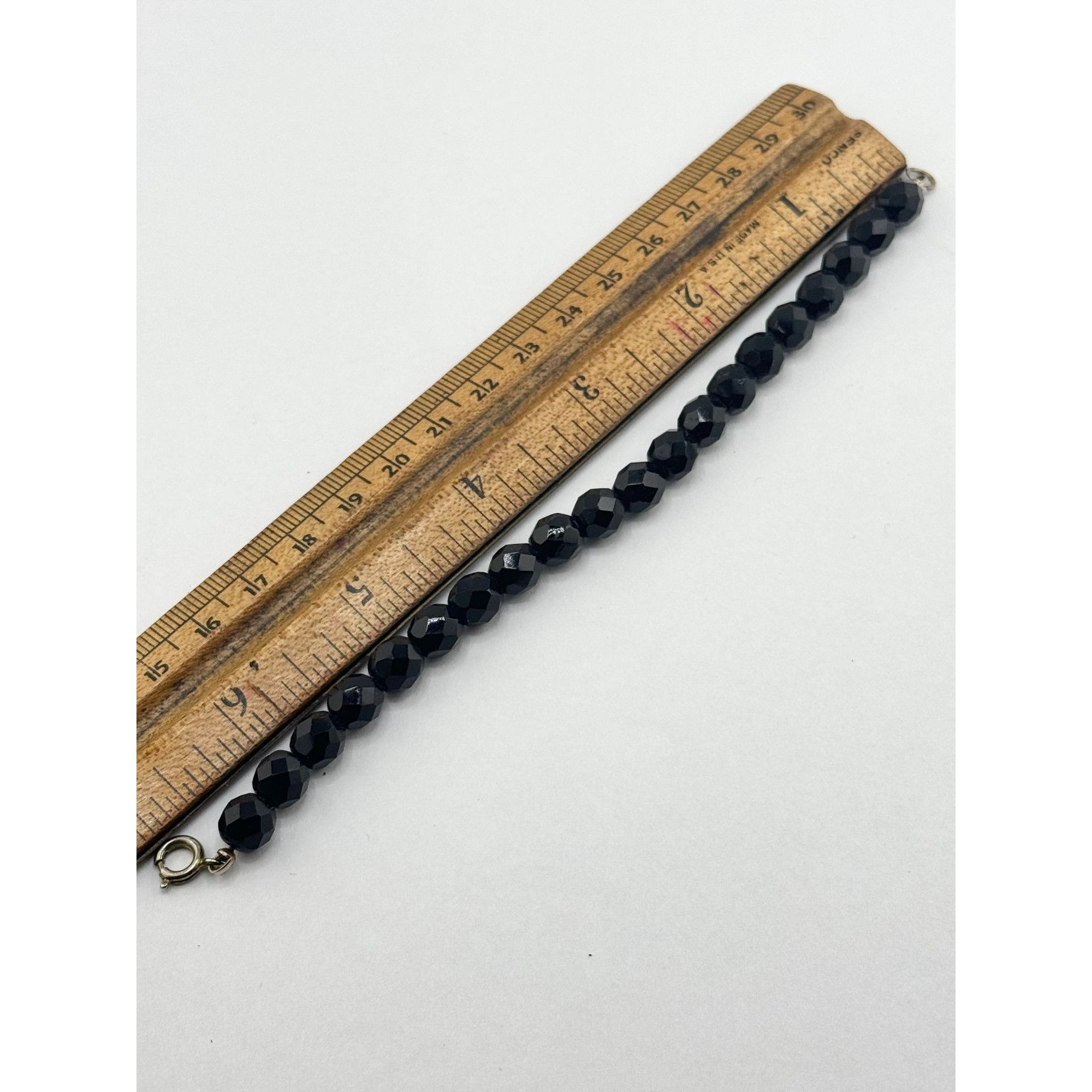 Vintage Vintage black crystal beaded bracelet Size ONE SIZE - 5 Thumbnail