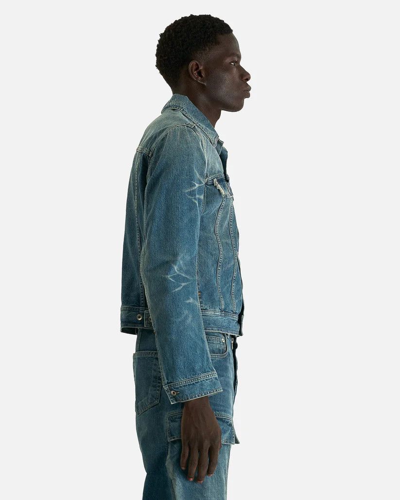 Rick Owens Drkshdw o1s1v1r1oon0825 Trucker in Blue/Washed Indigo Size US S / EU 44-46 / 1 - 7 Thumbnail